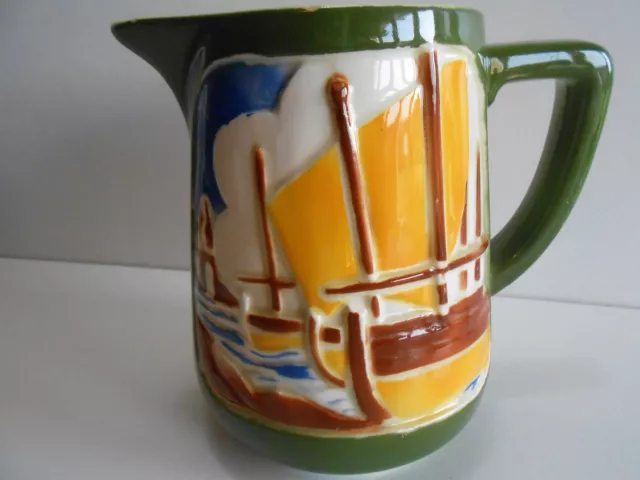 PICHET BARBOTINE PL FRANCE BATEAU VOILIER PORT   ( carafe )  / PITCHER JUG