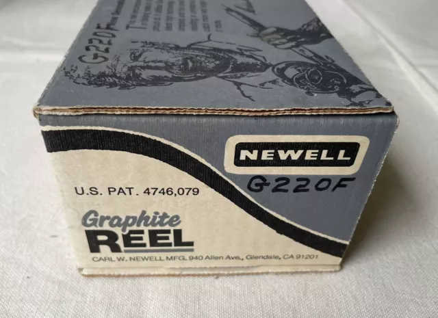 Vintage Newell G220F Fishing Reel Box (Only Box) + Papers