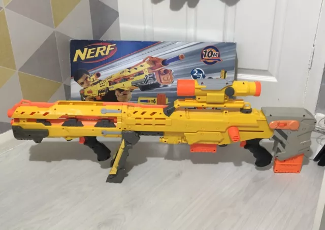 Nerf N-Strike Icon Series Longshot CS-6    2in1 Blaster Foam Darts Gun