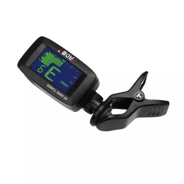 Aroma AT-200D Portable Guitar Tuner Color Screen Digital Tuner Clip On Design 2