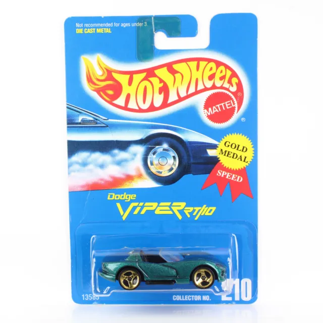 Hot Wheels 1995 - BLUE CARD COLLECTOR - DODGE VIPER RT/10 GOLD MEDAL SPEED