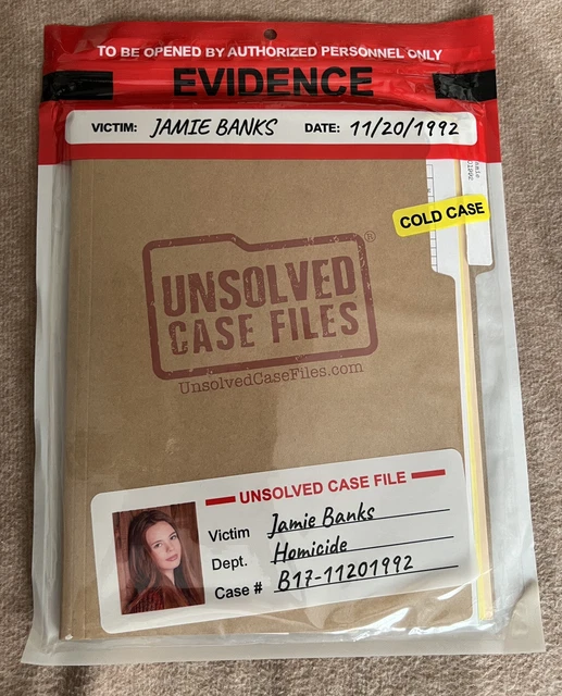 UNSOLVED CASE FILES Jamie Banks Cold Case Murder Mystery Detective NEW