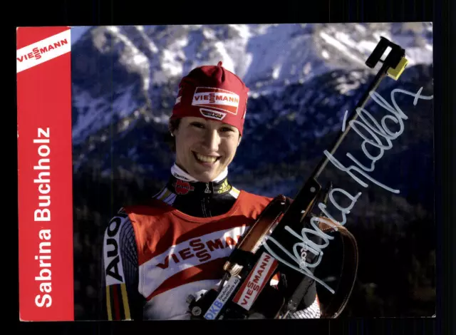 Sabrina Buchholz Autogrammkarte Original Signiert Biathlon + A 134152