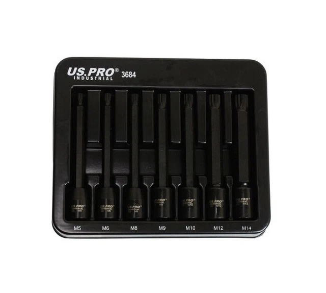 Torx Bits US Pro Tools E Torx T Stern Bit Schlagschrauber Steckschlüsselsatz 25 Torx Mit Loch