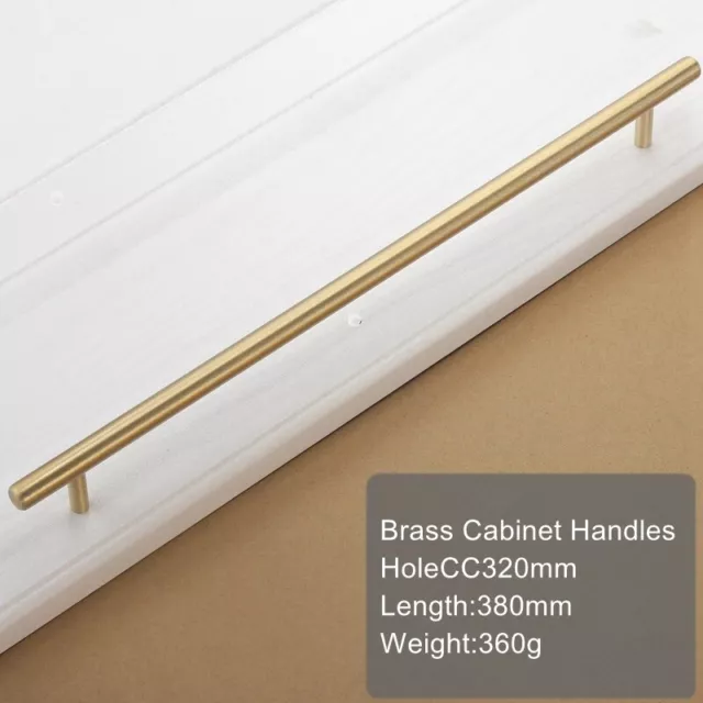 Brass Kitchen Cabinet Drawer Knobs Pulls Gold Cupboard Wardrobe Handles 160mm