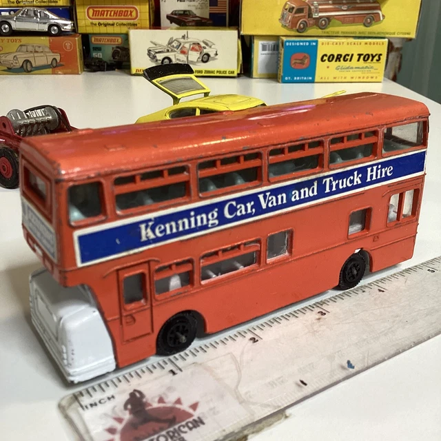 Dinky Toys #291 Orange Atlantean Double Decker Bus Kenning Car Van Truck Hire