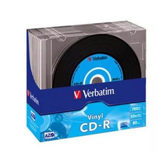 10 Verbatim Rohlinge CD-R Vinyl 80Min 700MB 52x Slimcase
