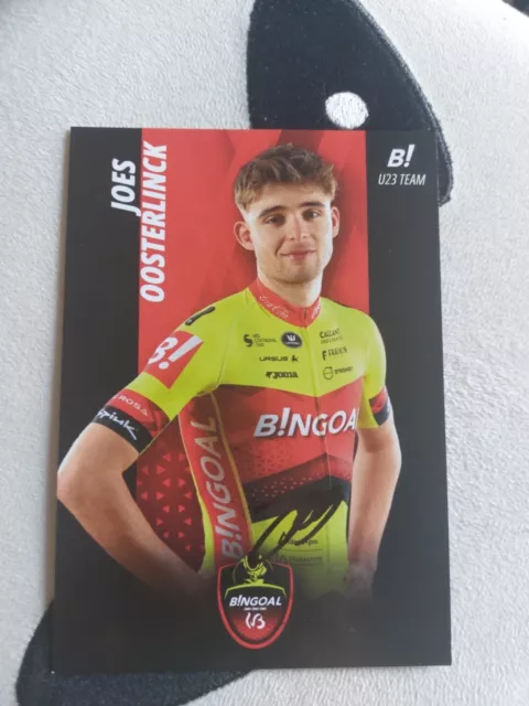 CYCLISME CICLISMO CYCLING WIELRENNEN CARTES CP 2024 Bingoal Signée Oosterlinck