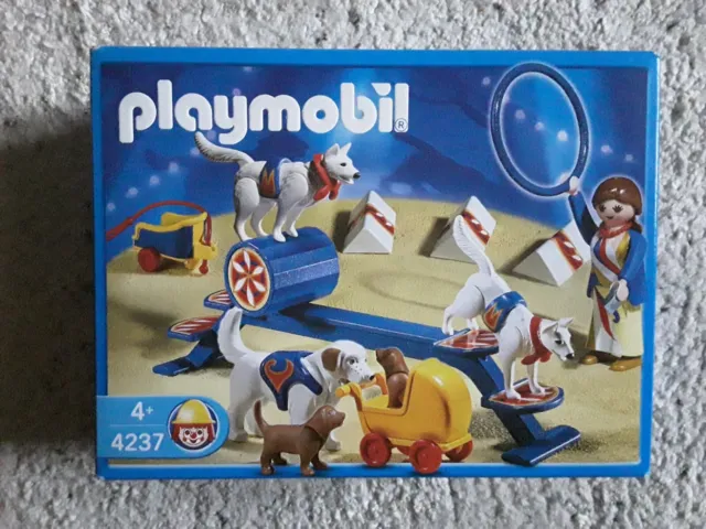 Playmobil Cirque 4237 Educatrice avec chiens savants NEUF Rare