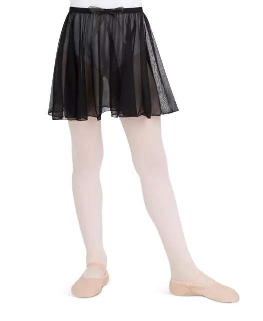 Capezio 256938 Girls Pull on Circular Skirt Black Size Medium