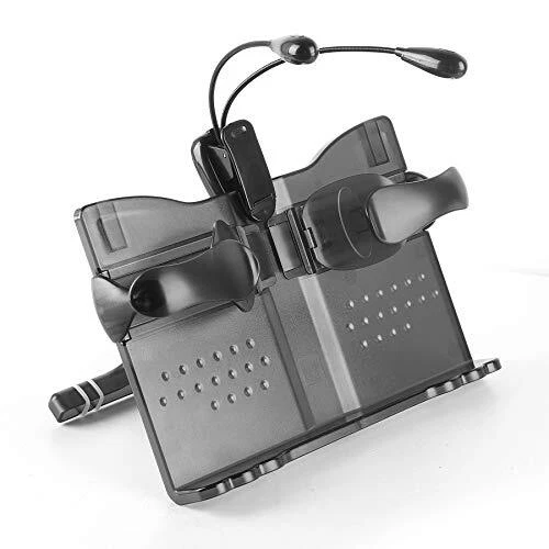 Book Stand for Reading with Light Adjustable Book Holder 01-black With Light
