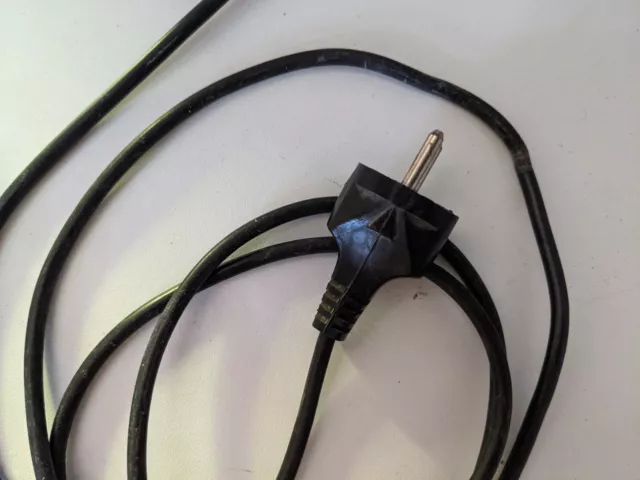 Pièce de lampe MAZDA LITA câble + prise fil électrique noir 2 mètres.