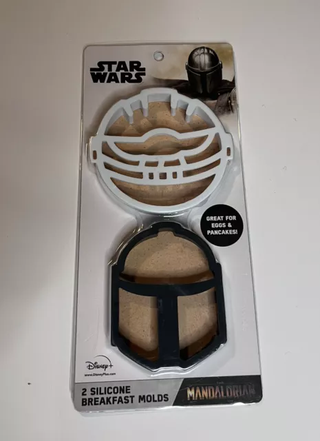 Star Wars - Mandalorian -2 Silicone Breakfast Mold -Great For Eggs & Pancakes -B