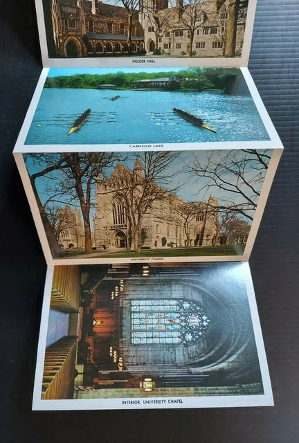 Vintage Princeton University 1965 Fold-Out Postcard 14 Views 5