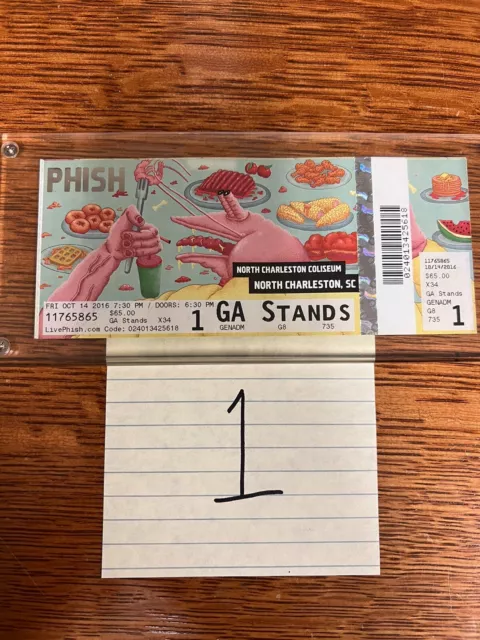 Phish Concert Ticket Stub- Mint  Several To Choose