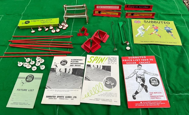 SUBBUTEO BUNDLE. TABLE Soccer. Vintage. Includes Leaflets/booklet ...