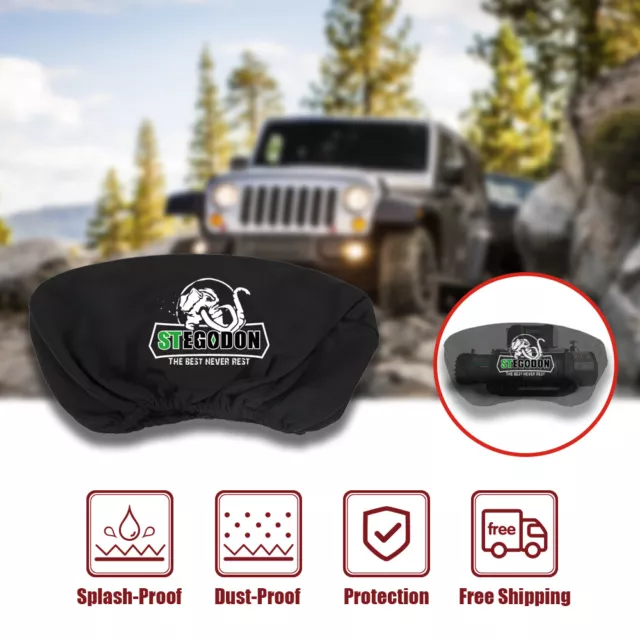 STEGODON Winch Cover Waterproof Soft Dust Neoprene Fits 13,000 lb Standard Winch