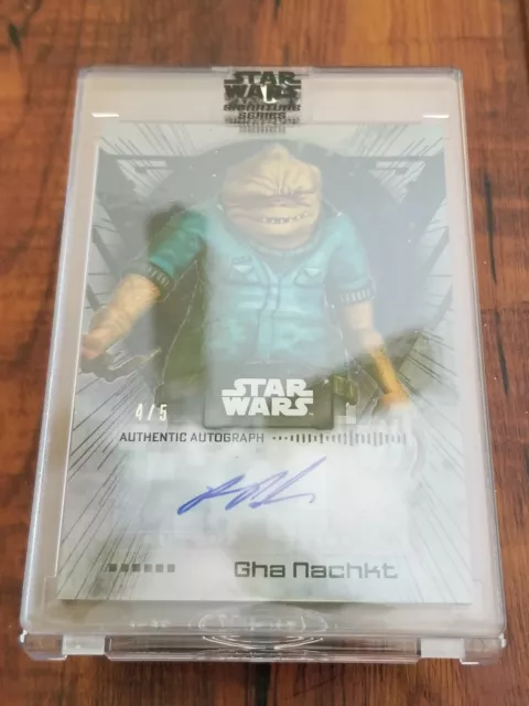 Ron Perlman / Gha Nachkt 2022 Topps Star Wars Signature Series Auto Card - #4/5