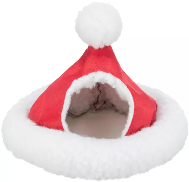 Trixie Christmas Cuddly Snata Hat Cave For Small Animals, 3 Sizes Avilable