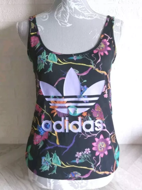 Adidas Originals Women's UK 8 Poisonous Garden Multicoloured Floral  Fitness Top