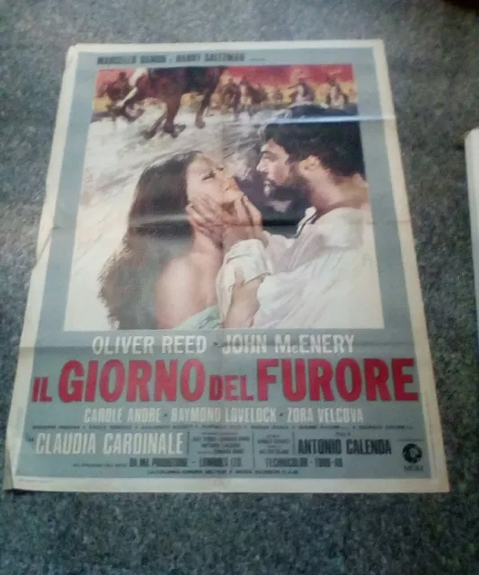 IL GIORNO DEL FURORE manifesto 2F  originale 1973