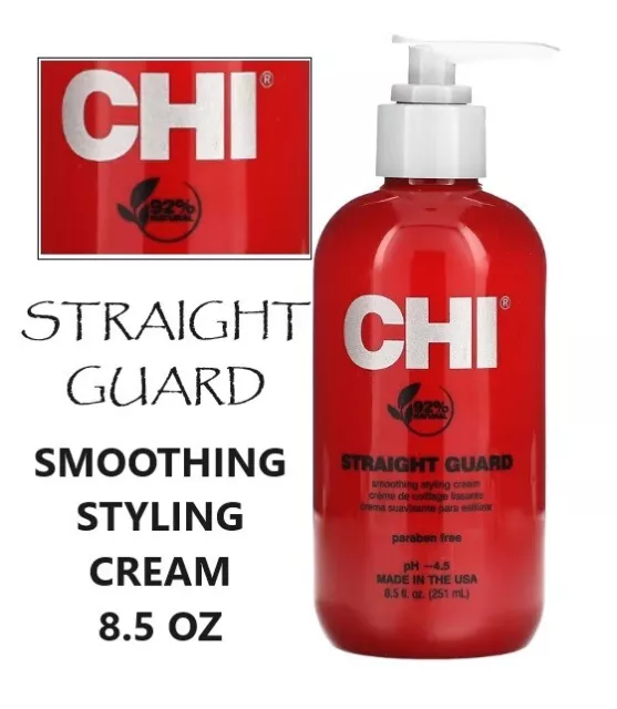 CHI Straight Guard Smoothing Styling Cream 8.5oz  Paraben Free