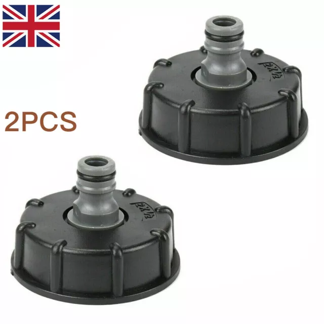 2Pcs Storage Tank Fitting for IBC Adapter Connector Hose Lock Water Pipe Tap