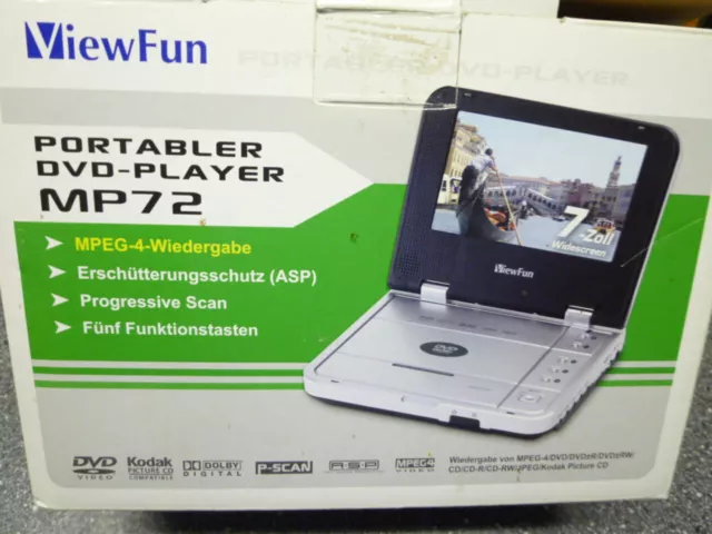 Lecteur DVD portable View Fun MP 72 7 pouces