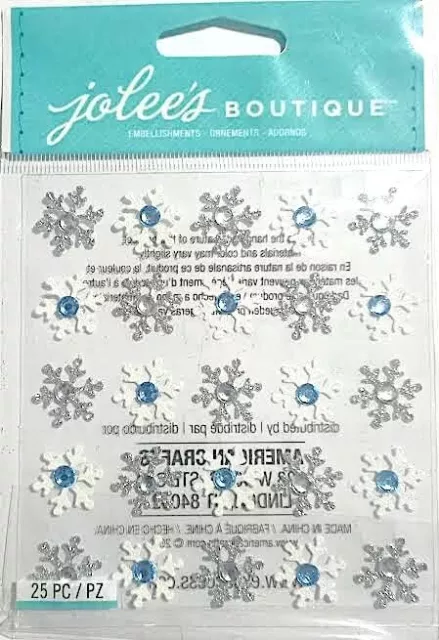 Jolee's Boutique Dimensional Small Stickers ~Snowflakes Code A110