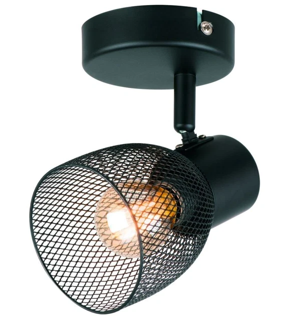Ceiling Wall Light Fitting Mesh Spot Light Adjustable Lighting Single E14 Bulb