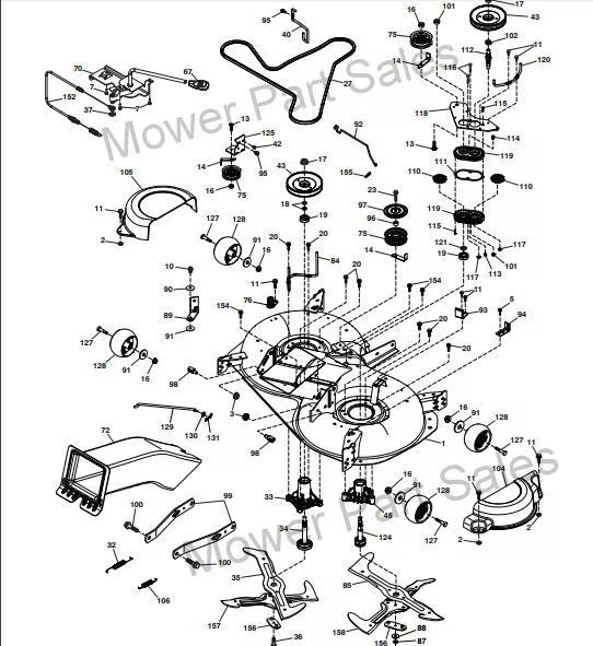 Mcculloch ride on mower drive belt sales