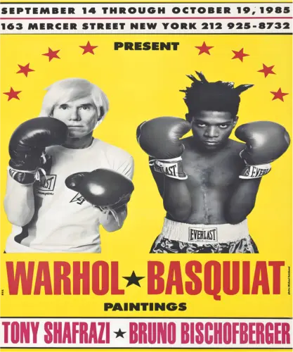 AFFICHE DE BOXE Warhol Basquiat Warhol Basquiat affiche de boxe 1, sans ...