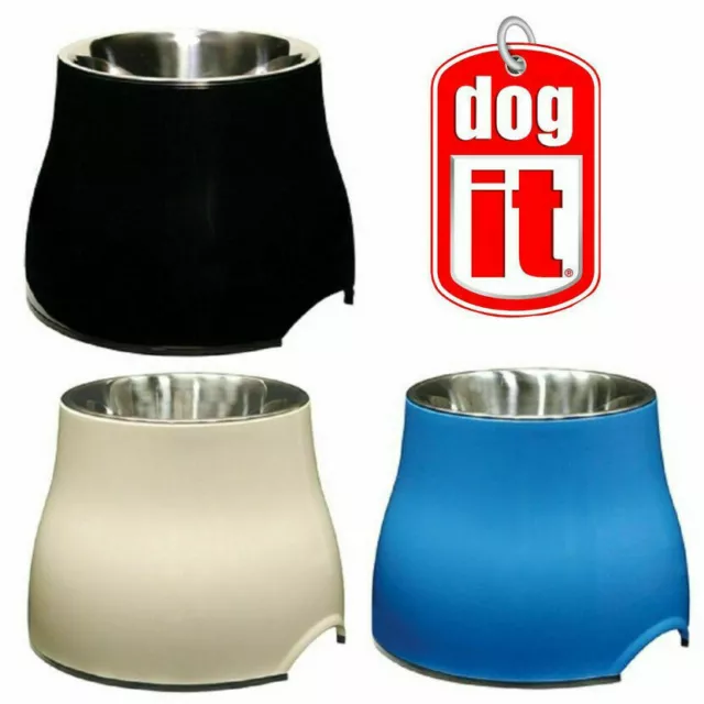 Dogit Elevated Dog Bowl Dish Raised Food Water for Large & Older Dogs 3 Colours