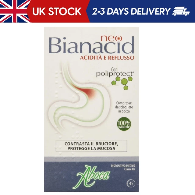 ABOCA NEOBIANACID ACIDITY and Reflux, 45 Tablets £16.99 - PicClick UK