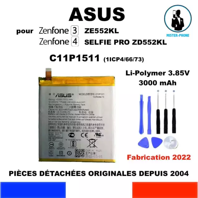 Genuine Battery Asus C11P1511 1Icp4/66/73 Zenfone 3 Ze552Kl 4 Selfie Pro Zd552Kl