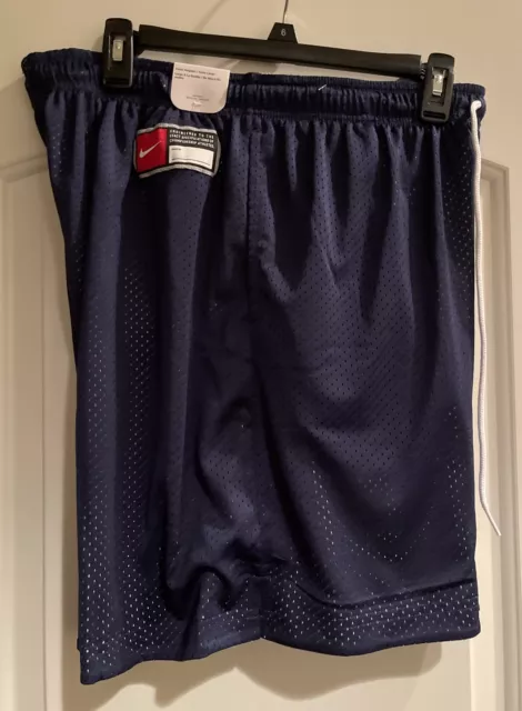 Nike Authentics Practice Shorts Reversible Men's Large L Navy Grey FN0671-077 SE