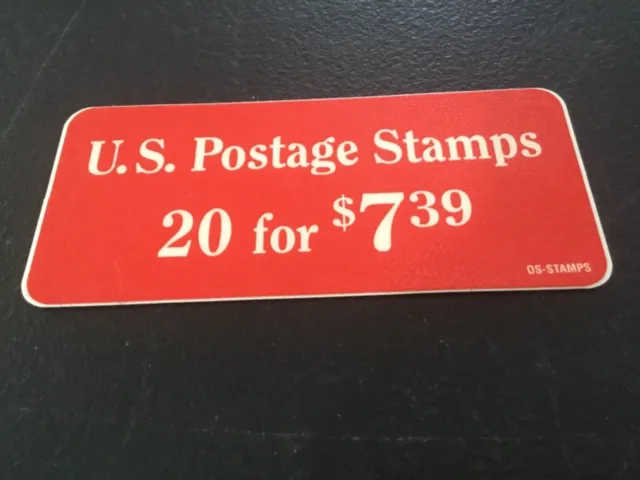 Small Vintage Postage Stamp Advertising Sign