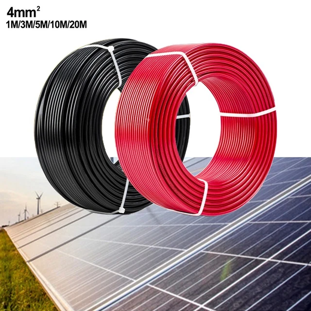 Cable solar fotovoltaico alambre de cable 10 metros panel solar alambre de extensión 5 metros