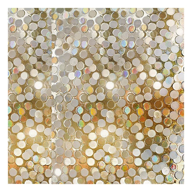 Statische 3D Fenster Film Glitter Dot Pailletten Fensteraufkleber Fensteraufkleb