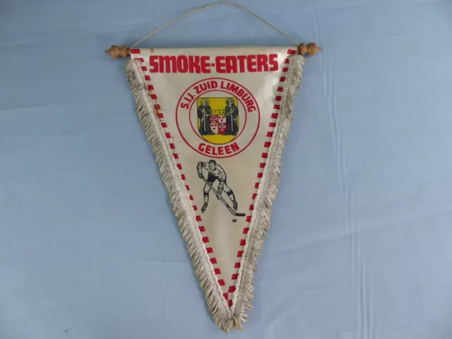 Fanion Pennant Ice Hockey Glace Smoke-Eaters Limburg Geleen Wimpel Banderin