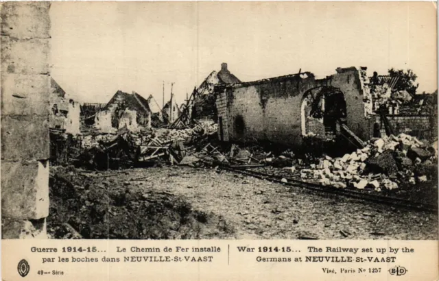 CPA Militaire, Le Chemin de Fer installs by the boches in Neuville (278981)