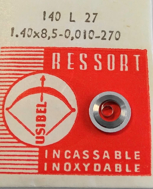 Lot de ressort de barillet pour montre vintage - Réparation (Neuf avec