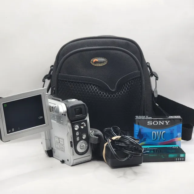 JVC GR-DX97U Digital And Tape Camcorder - Case, Charger, And Two Tapes