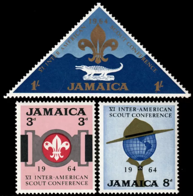 ✔️ Jamaica 1964 - Scouting Conference - Sc.  233/235 Mnh ** [5Cw4]