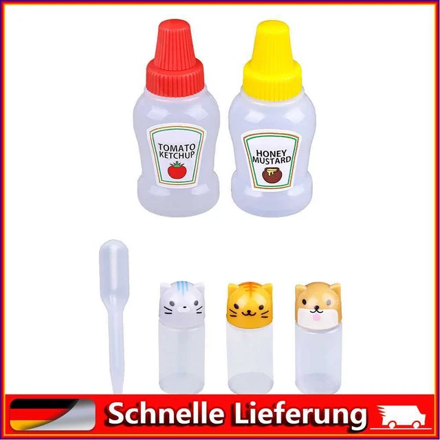 Mini Portable Sauce Seasoning Box Spice Dispenser Ketchup Salt Squeeze Container