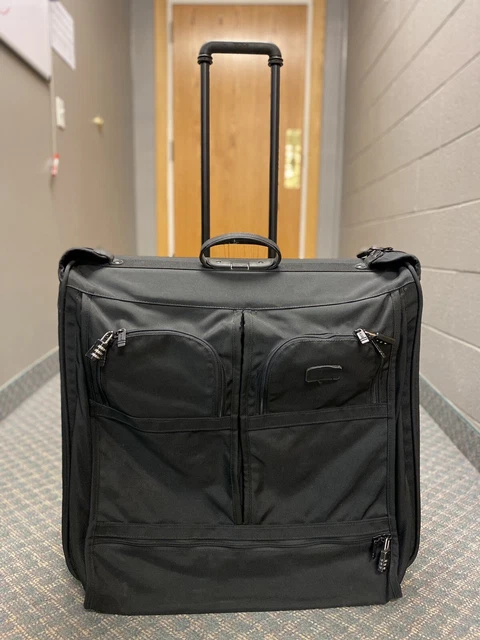 TUMI 2233D3 Two Wheeled Luggage Garment Bag Ballistic Nylon 24” Black /r