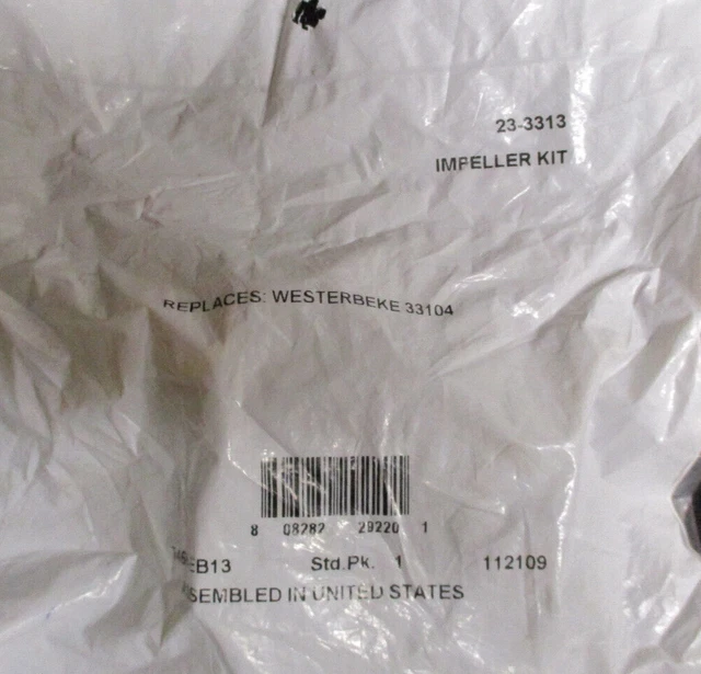 Sierra  23-3313 Impeller Kit for Westerbeke 33104  (*2891SH)