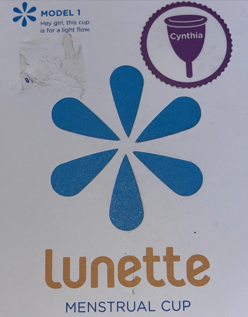 Lunette Copa Menstrual Modelo 1 para Flujo Ligero a Normal Reutilizable Púrpura Nuevo