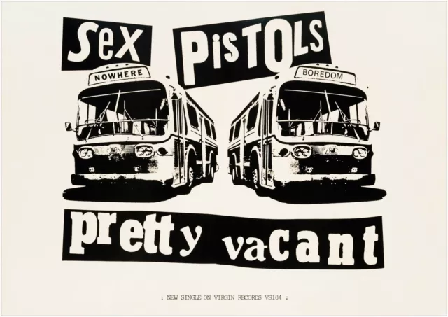 Sex Pistols Pretty Vacant Music Large Poster Art Print Gift Multiple Sizes 2