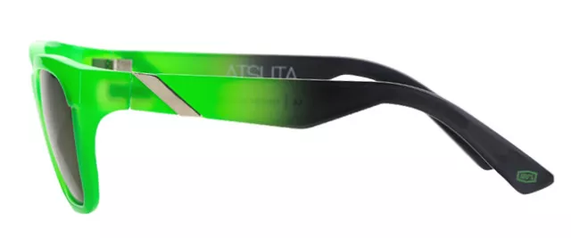 100% ATSUTA  Motorcycle Sunglasses Neon Green/Black ADULT **NEW** Free Post 2